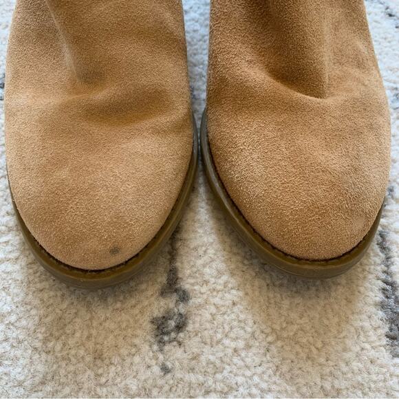 American Eagle Light Tan Faux Suede Ankle Boots - Picture 6 of 10